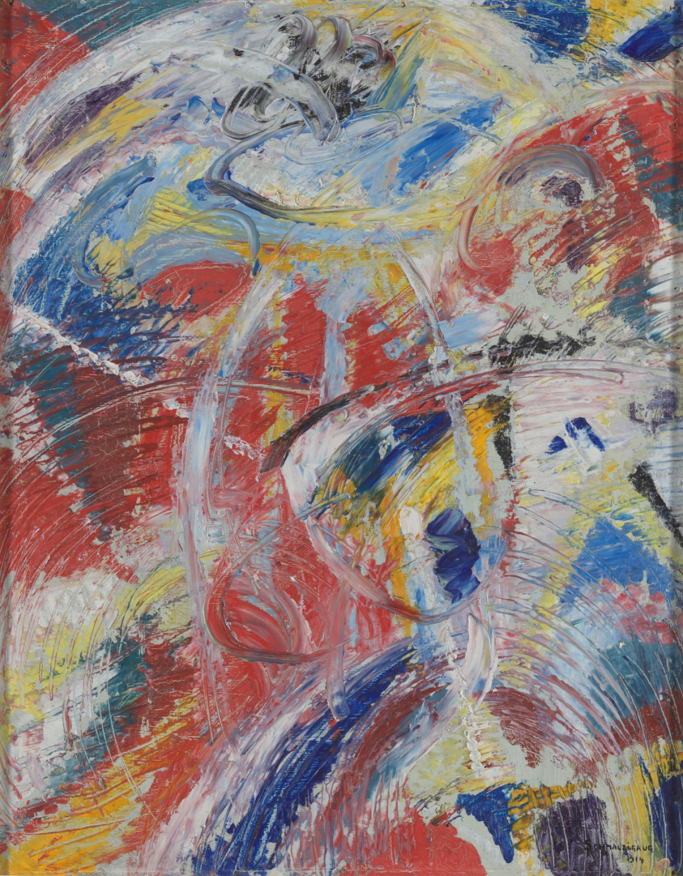 Ontwikkeling van een thema in rood Carnaval door Jules Schmalzigaug. Beeld: Rik Klein Gotink