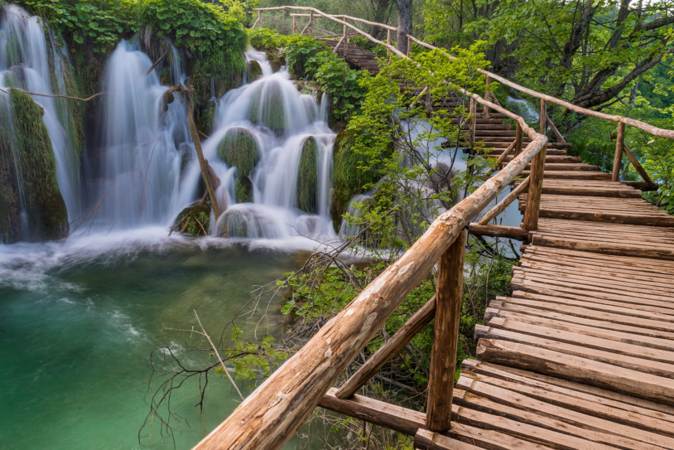 De prachtige watervallen in Park Plitvice Beeld: Luka Esenko
